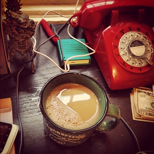 Tea and Twine setup for tracking tea drinking